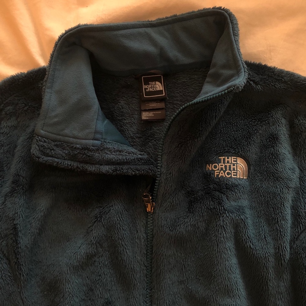 Fuzzy Full Zip North Face Jacket
